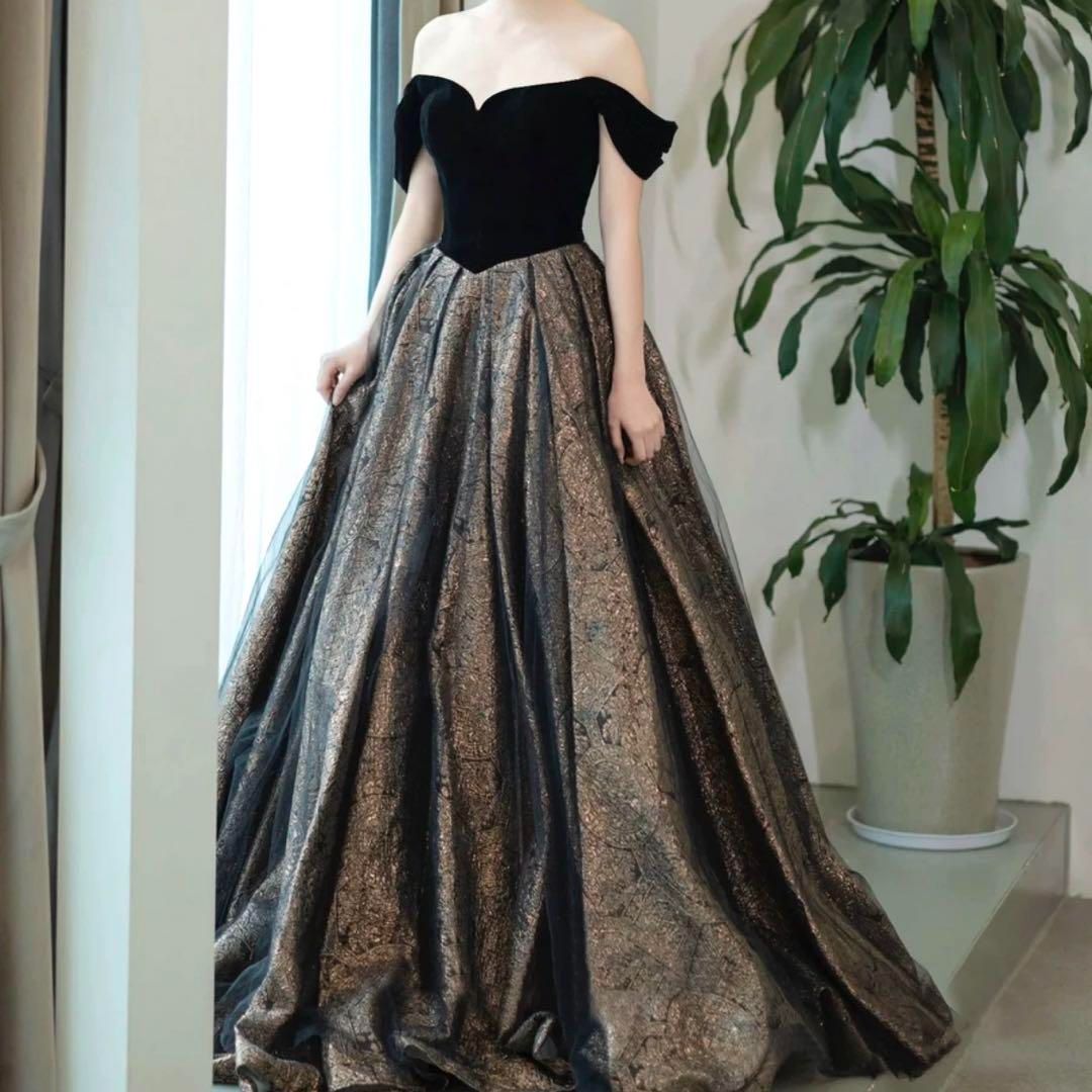 コンテスト 総スパンコールのシンプル マーメイドイブニングドレス