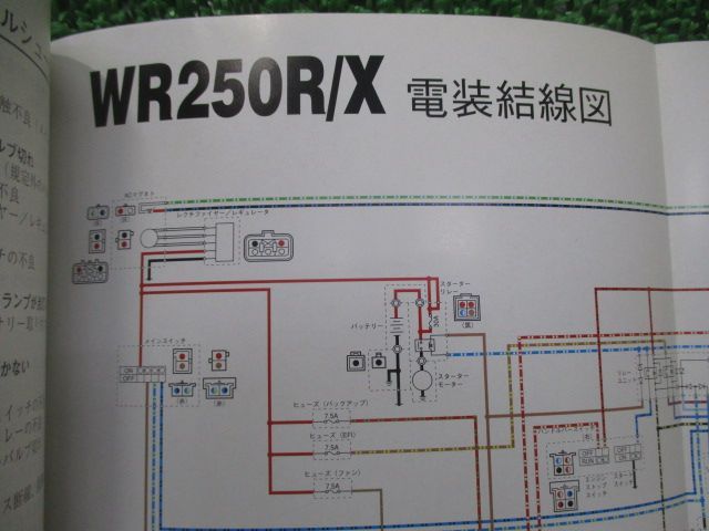 WR250F WR250X サービスマニュアル 1版 ヤマハ 正規  バイク 整備書 配線図有り 5UMH 5UMK 5UMM 英仏語版 UQ 車検 整備情報:12105847