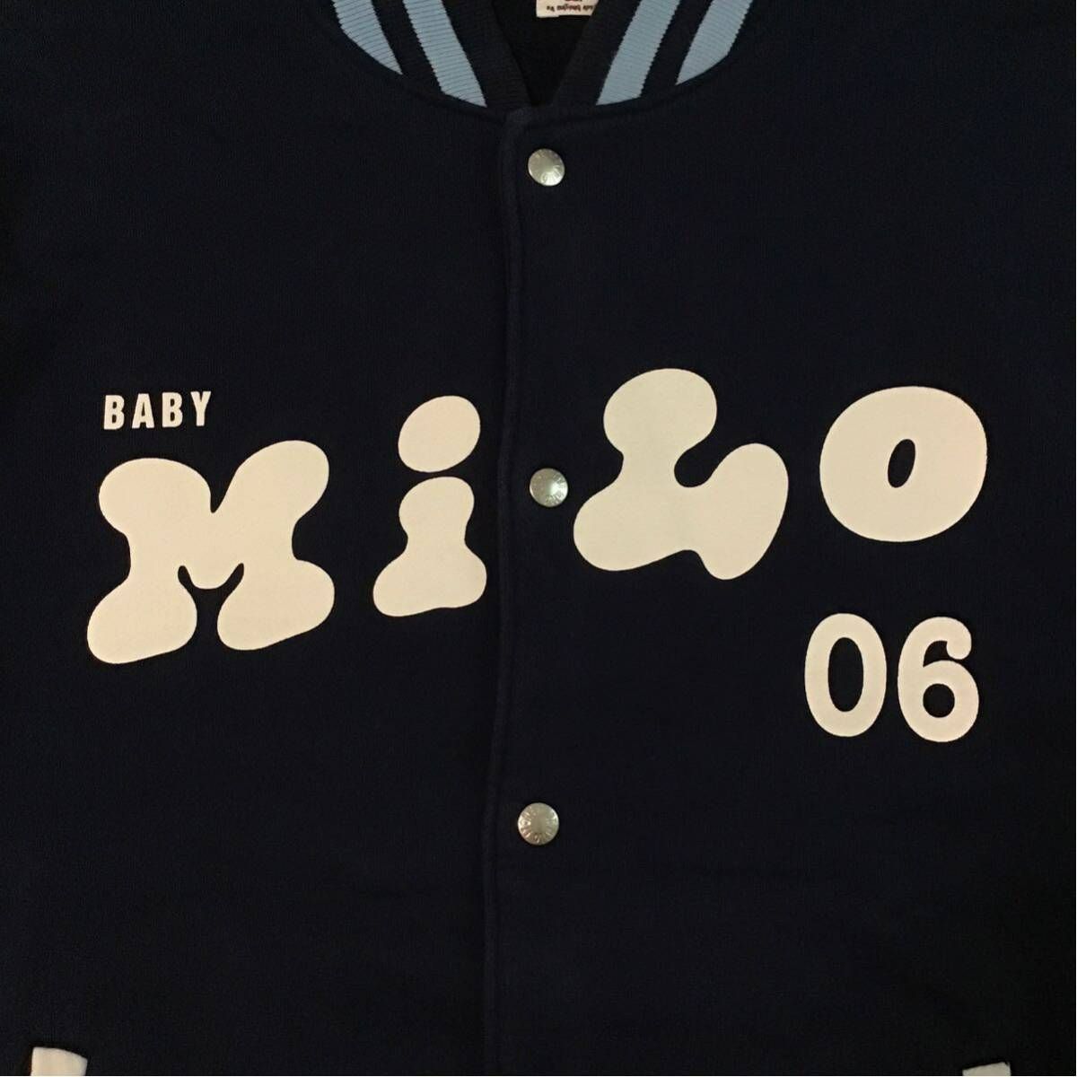 希少☆ベビーマイロ☆BAPE BAPESTA スウェットスタジャン ブラック