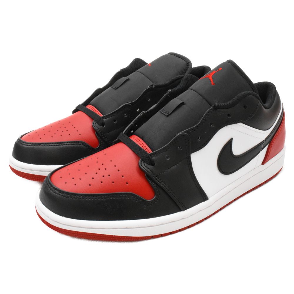 NIKE (ナイキ) AIR JORDAN 1 LOW BRED TOE 553558-161 エアジョーダン1 ブレッドトゥ ローカットスニーカー  レッド/ホワイト/ブラック US11/29cm - メルカリ