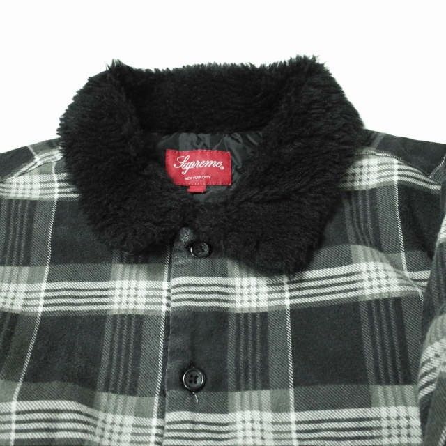 値下げSupreme Faux Fur Collar Flannel Shirt Supreme Faux Fur Collar Flannel Shirt (FW21) - $148