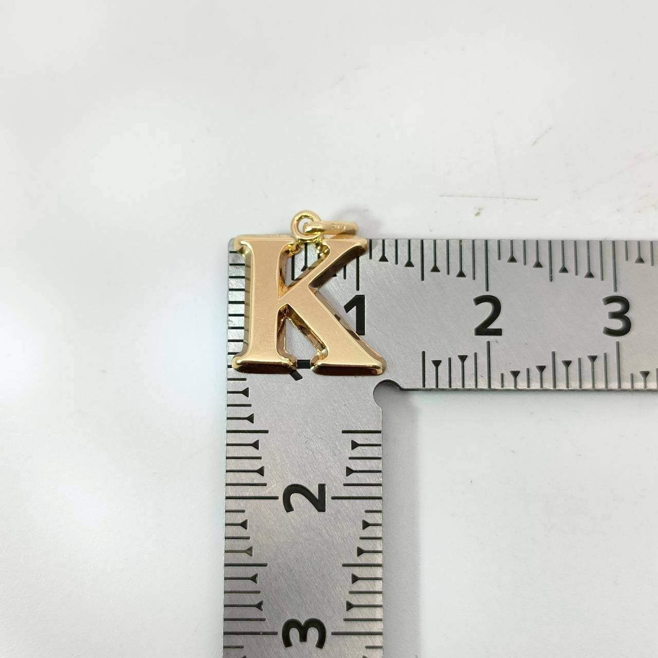 18金 K18 男女兼用 アルファベット K ネックレストップ 0.58ｇ D314 USTAUSTRALIA_COM_AU