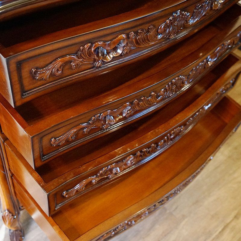 取付無料！大川家具 高野木工 レッチェ 北欧風天然木W105ハイチェスト