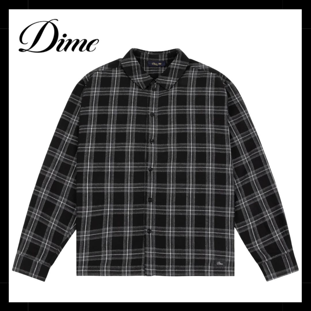 破格！！Dime ブラック シャツ L 破格！！Dime ブラック シャツ L