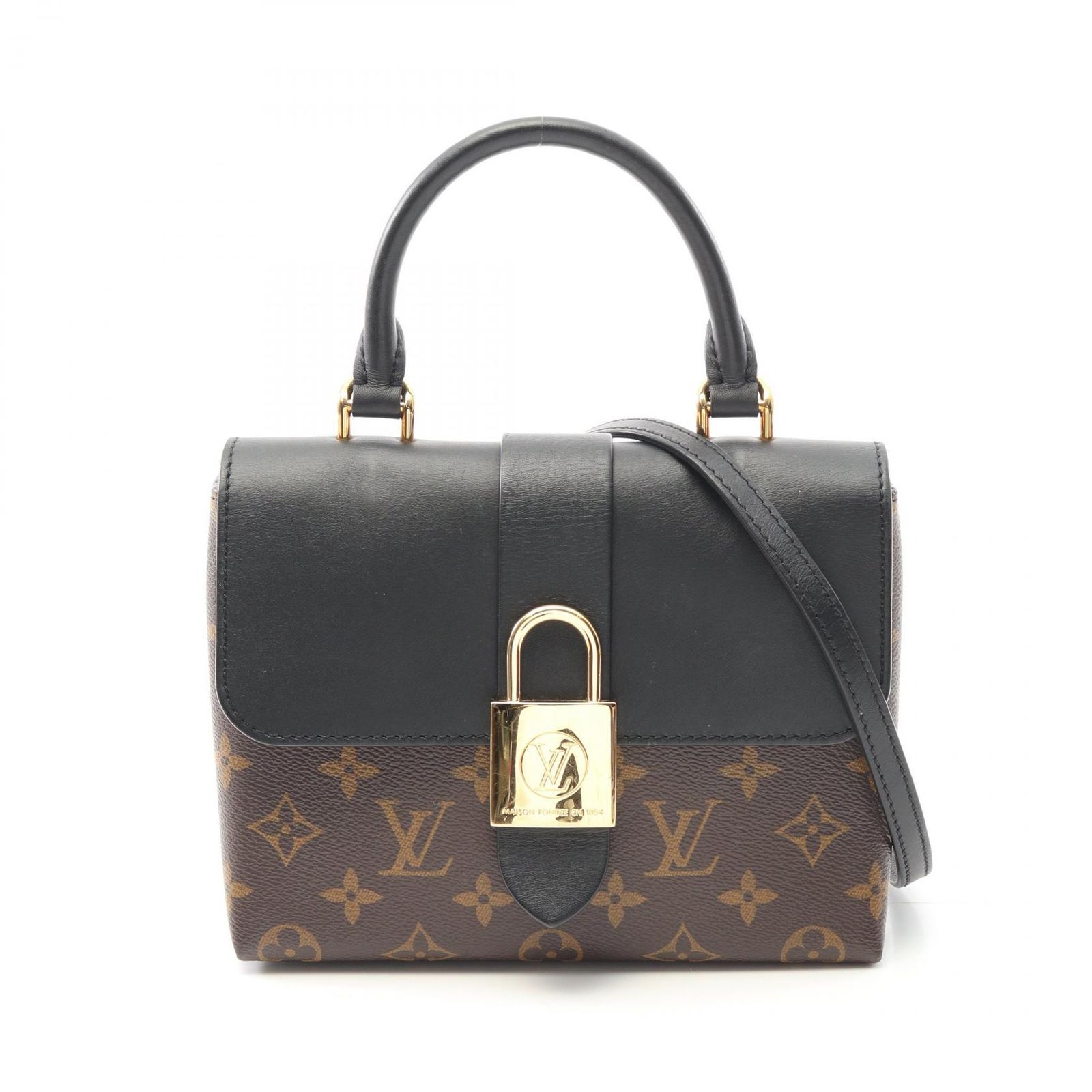 LOUIS VUITTON ルイ ヴィトン ロッキー BB モノグラム ノワール ハンドバッグ