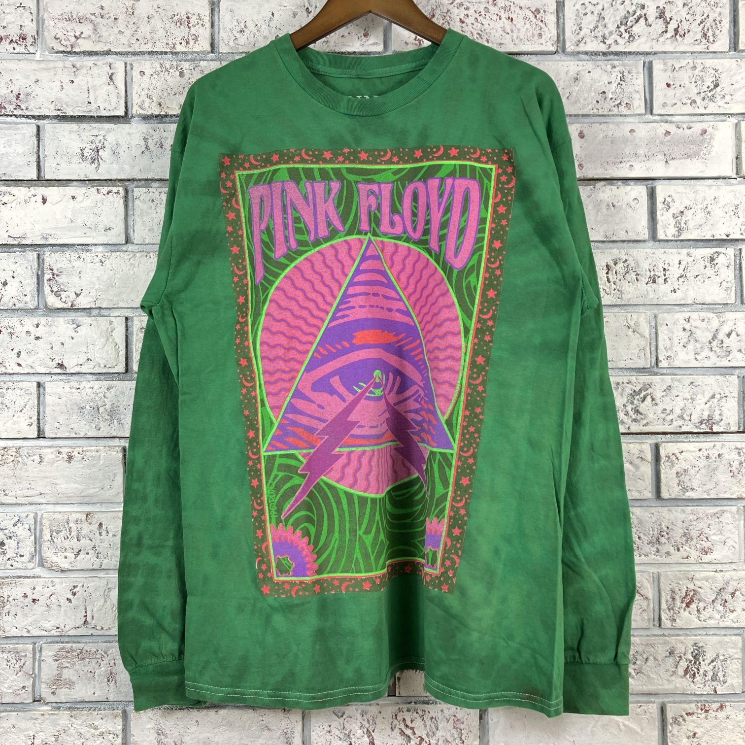 オフィシャル ピンクフロイド タイダイ ロングスリーブ Tシャツ PINK FLOYD L/S TYE-DYE T-SHIRTS