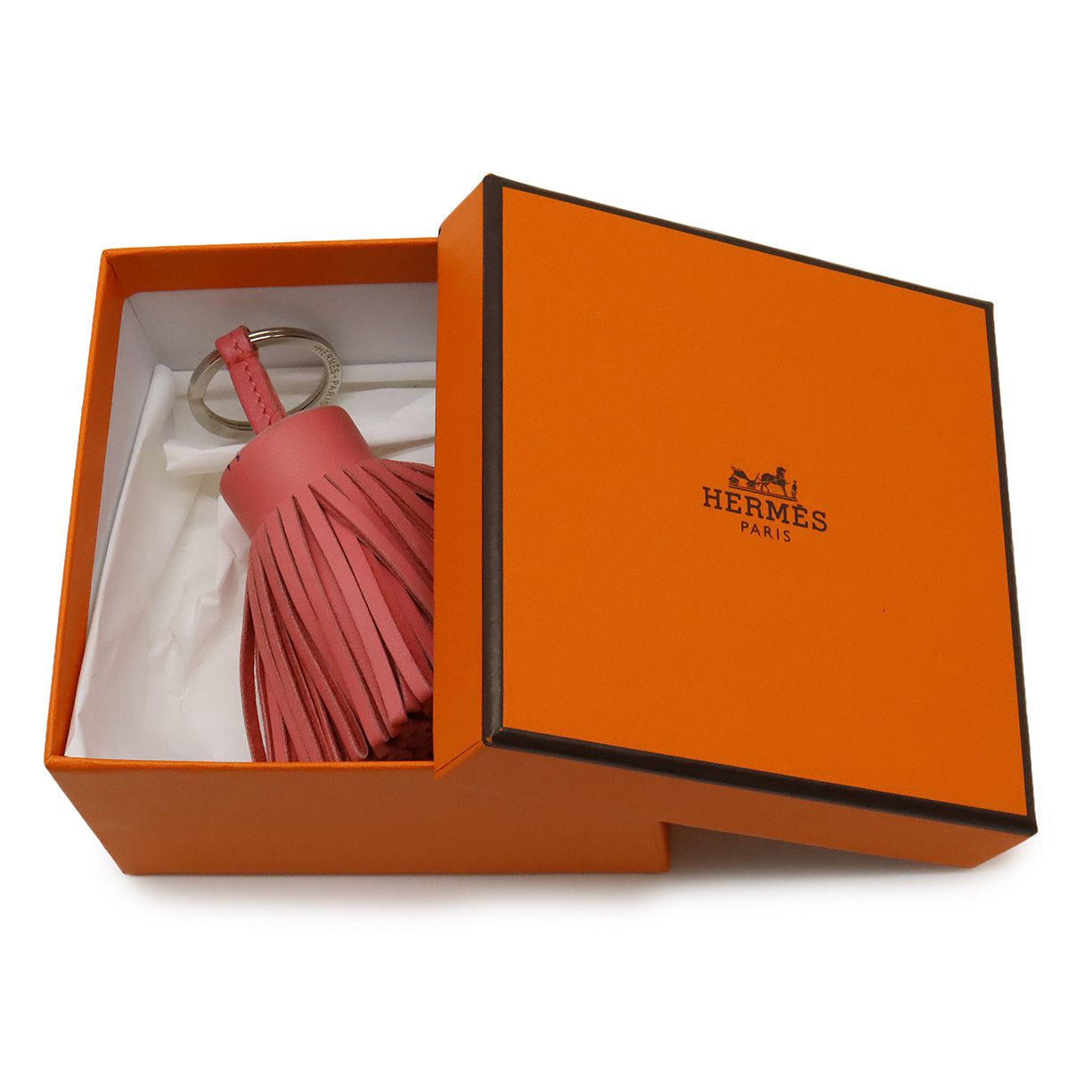 HERMES エルメス カルメン キーリング キーホルダー フリンジ