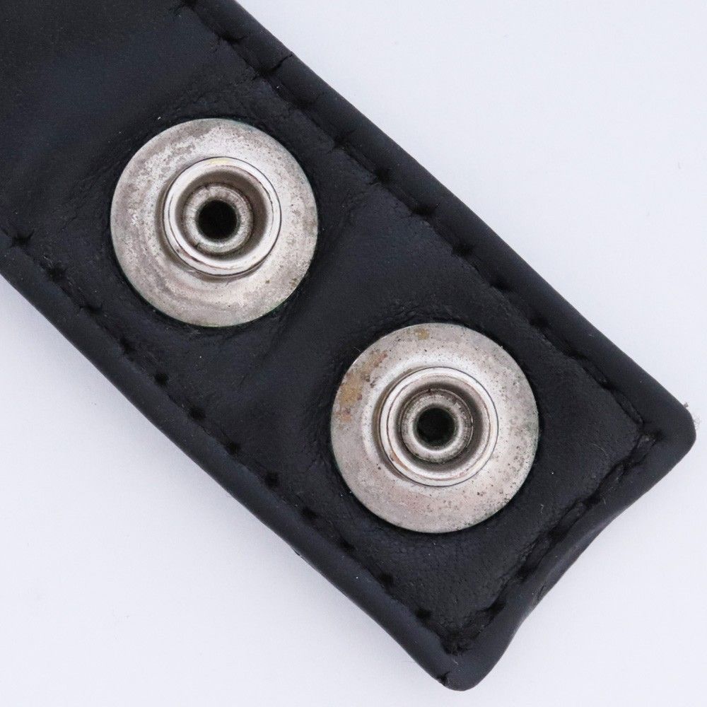 CHROME HEARTS/クロムハーツ 3ボタン2スナップ レザーブレスレット