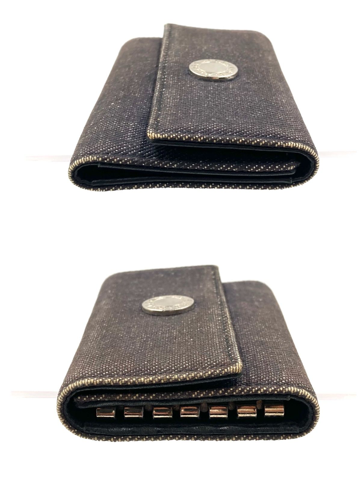 ブルガリ(BVLGARI )ロゴマニア デニム6連キーケース BVLGARI ブルガリ ロゴマニア デニム シルバー金具 6連 キー