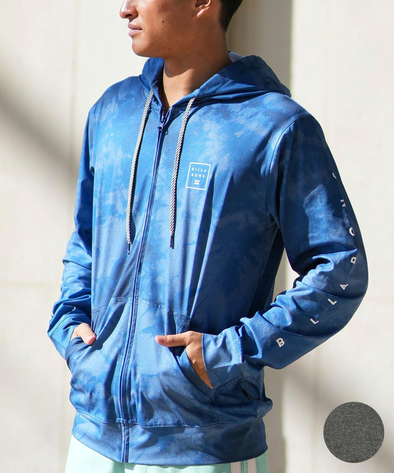 ムラスポ公式 BILLABONG ビラボン ラッシュガード 長袖 パーカー メンズ ジップアップ フーディー UVカット SURF FLEX ZIP BF011-860