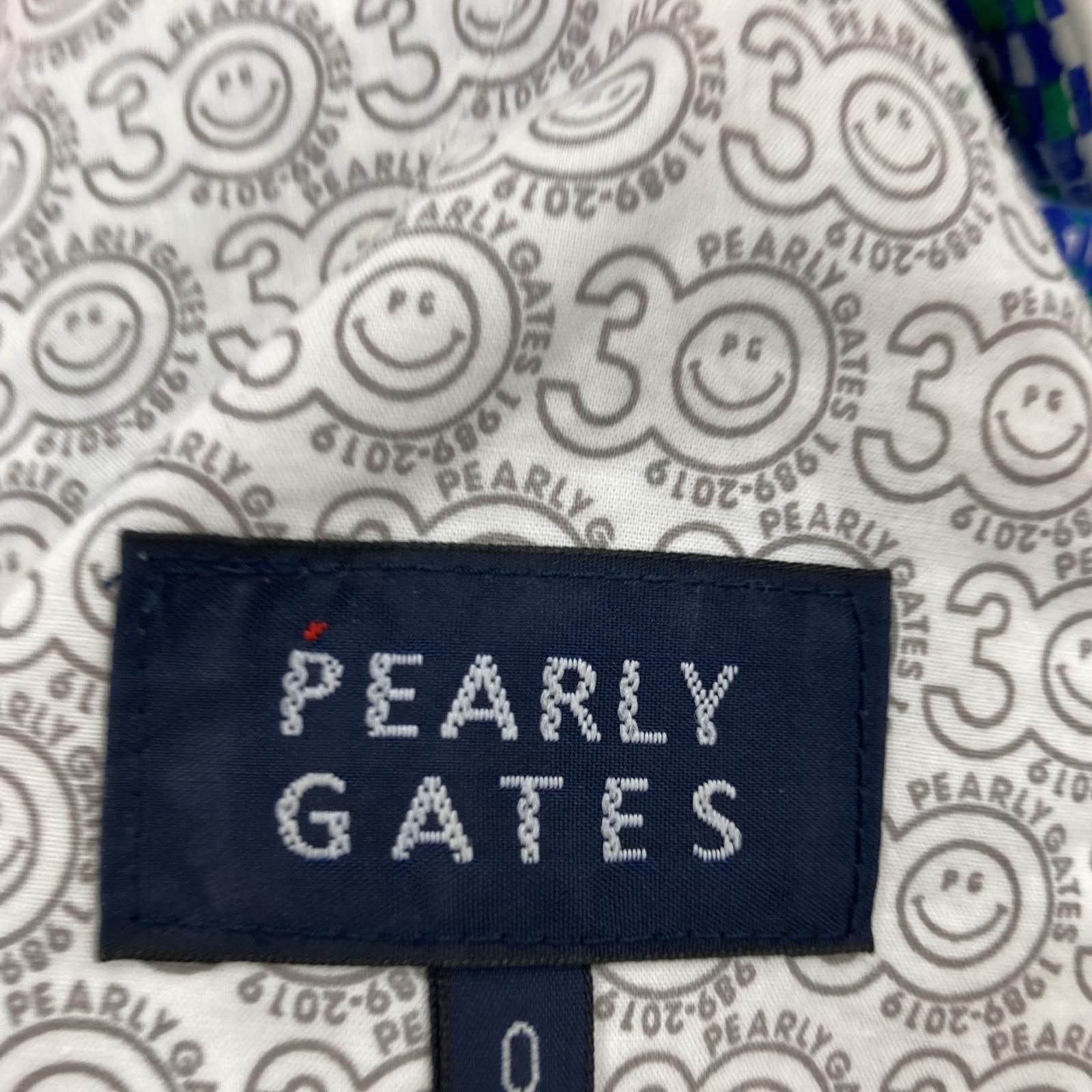PEARLY GATES パーリーゲイツ 総柄 ショートパンツ size0/ブルー