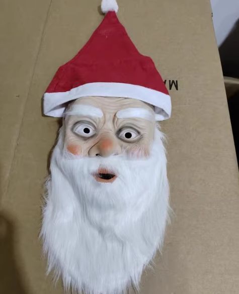 サンタ コスプレ 仮面 マスク 髭 帽子 クリスマス お面 大人