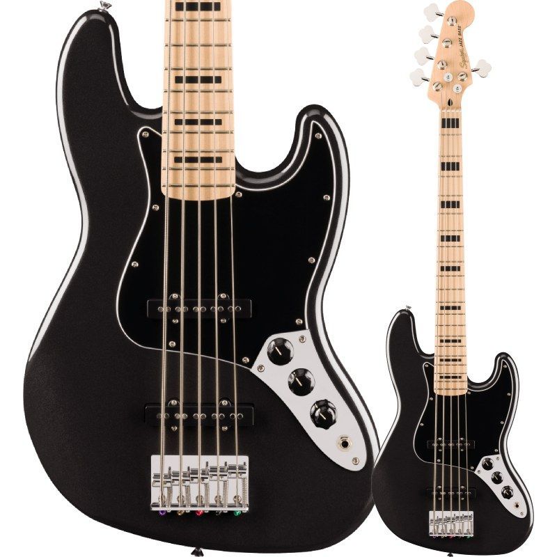 Squier by Fender Affinity Series Active Jazz Bass V Black Metallic 5弦ジャズベース スクワイヤー フェンダー