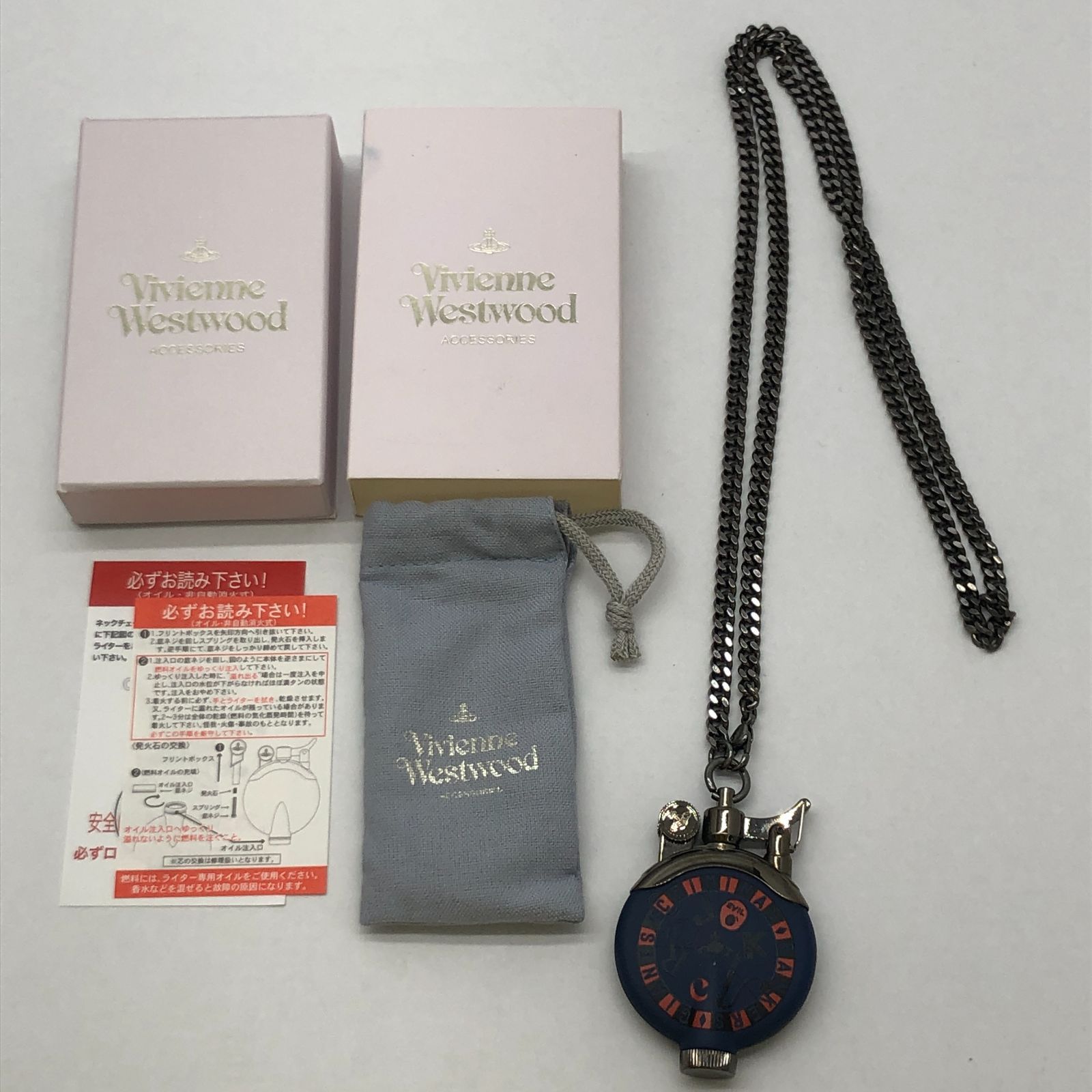 04ｍ2379∞ Vivienne Westwood ヴィヴィアン ウェストウッド オイルライター ジョーカールーレット ブルー 箱・袋あり 中古品  - メルカリ