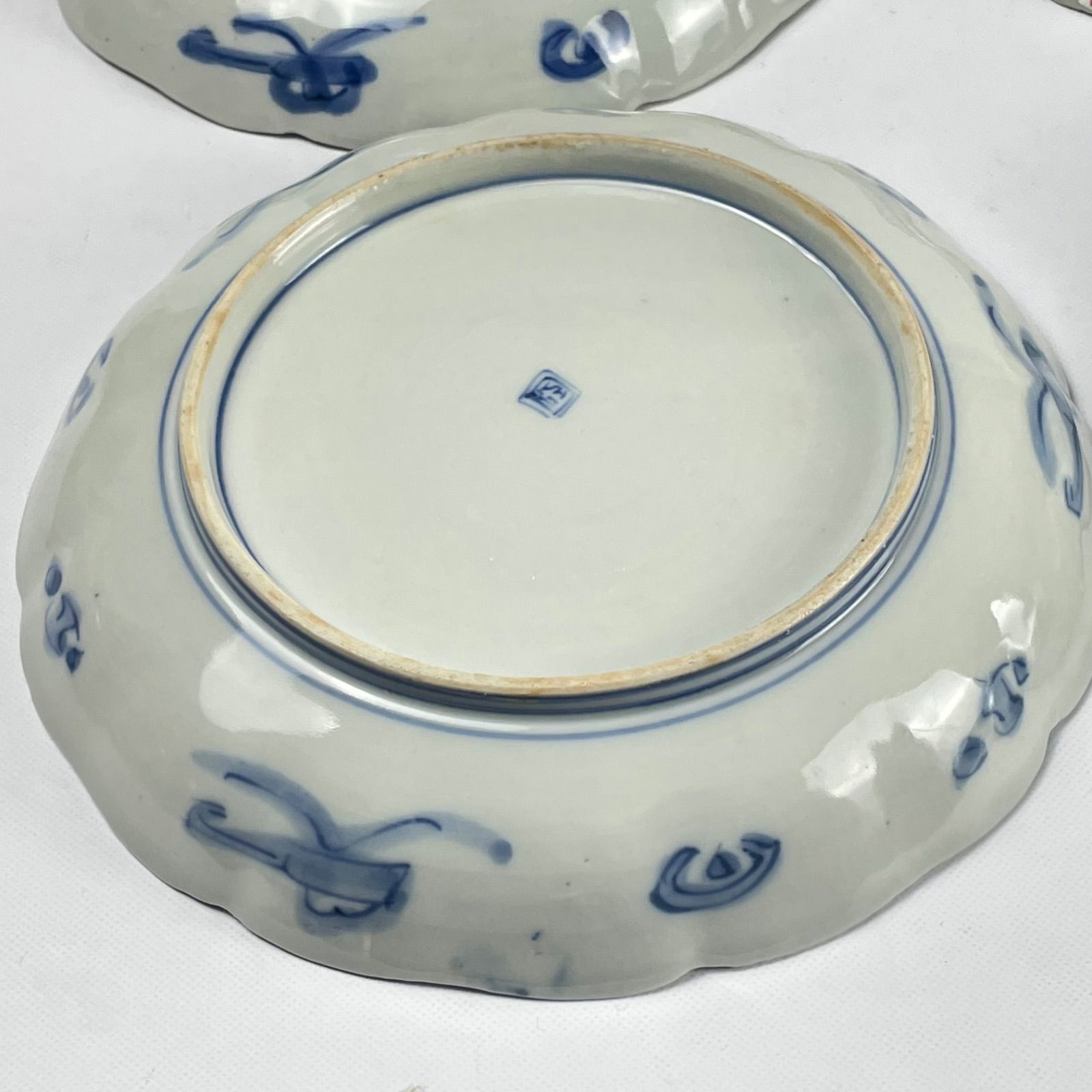 599 色絵 花 古伊万里 伊万里焼 骨董 アンティーク 7寸皿 5枚