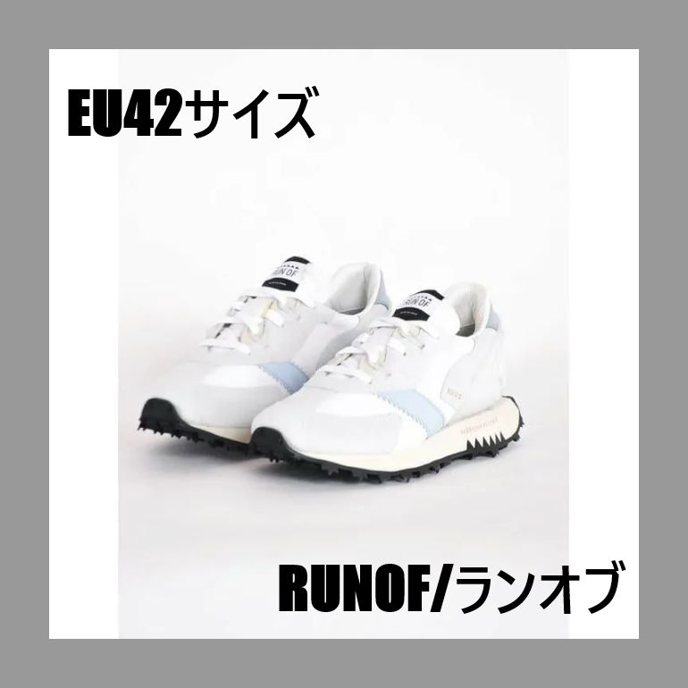 RUN OF ランオブ スニーカー EU42(27cm位) 白