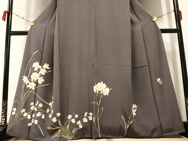 平和屋着物○訪問着 友禅 北川聖水 枝花文 正絹 逸品 AABB2964ph