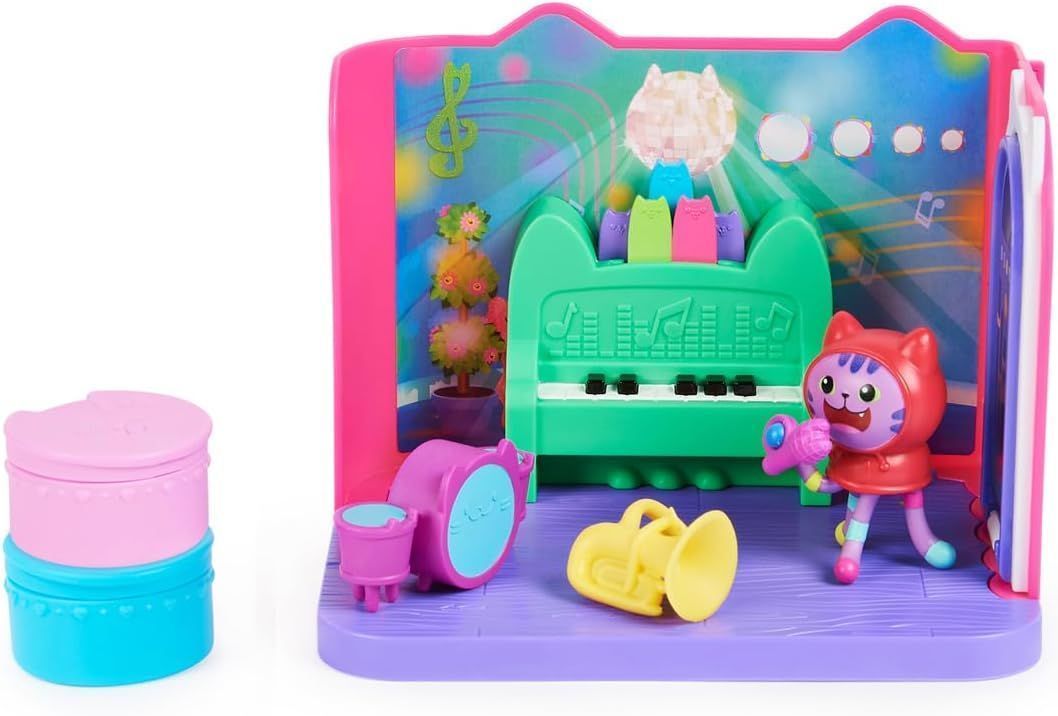 【新品】タカラトミー ギャビーのドールハウス DJキャットニップのミュージックルームセット