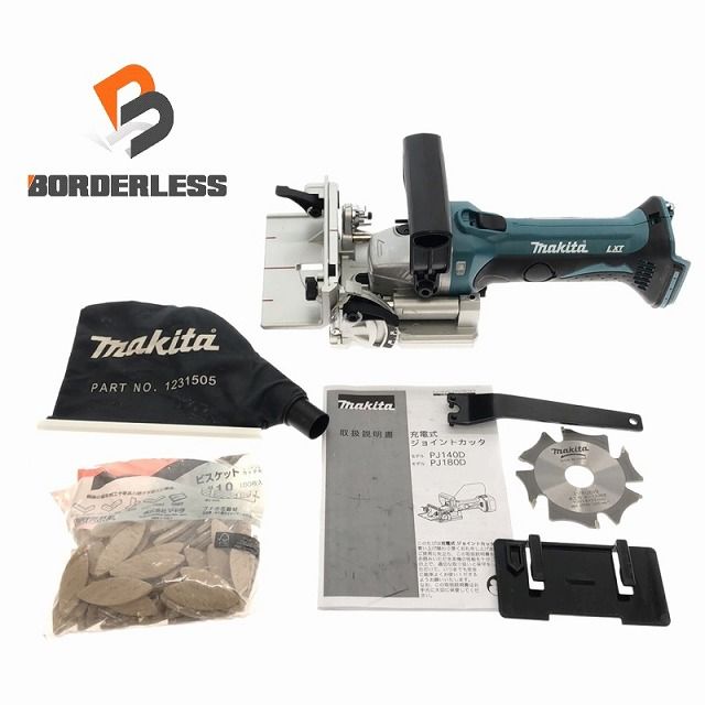 比較的綺麗ですmakita マキタ 18V 充電式ジョイントカッタ PJ180D ビスケットカッタ ビスケット付き 89481