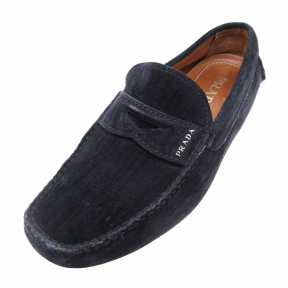 プラダドライビングシューズ35 1/2 プラダ PRADA ドライビングシューズ レザーシューズ｜Yahoo