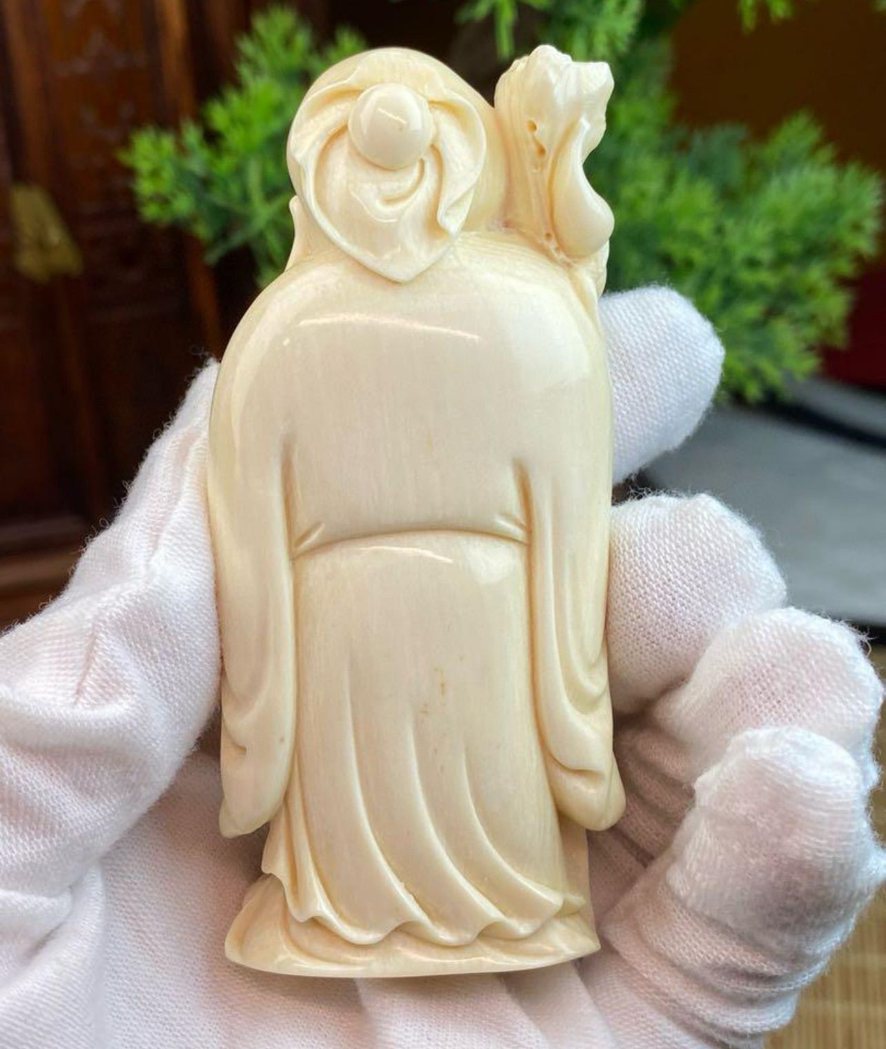 天然マンモス牙美しい手作り彫刻　3寿星公　置物 天然マンモス牙美しい手作り彫刻 3寿星公 置物 - メルカリ