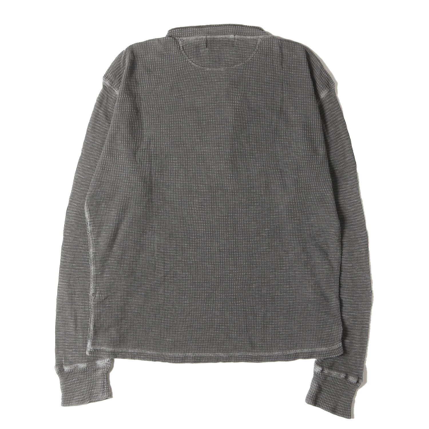 RRL ワッフル ヘンリーネックシャツ サーマル 長袖 Mサイズ ラルフ