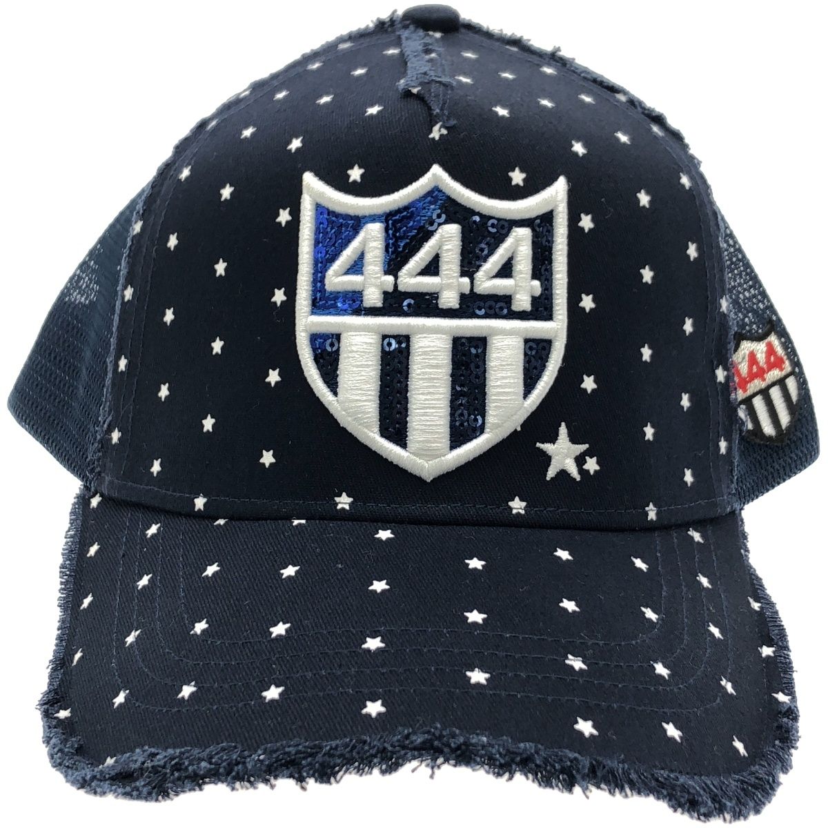 ヨシノリコタケ 限定 スパンコール スター メッシュキャップ バーニーズ 黒 YOSHINORI KOTAKE ヨシノリ コタケ 444スパンコール マイクロスター