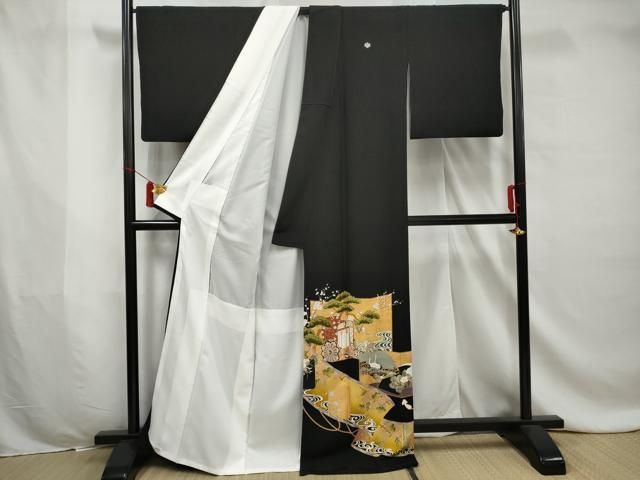 平和屋着物○絞り染色作家 藤井浩 色留袖 絞り 鱗 暈し染め
