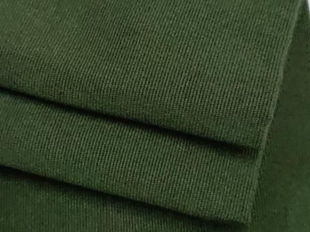 平和屋本店□極上 男性 爪掻き本綴れ 角帯 峯陽 色無地 深緑色 共箱