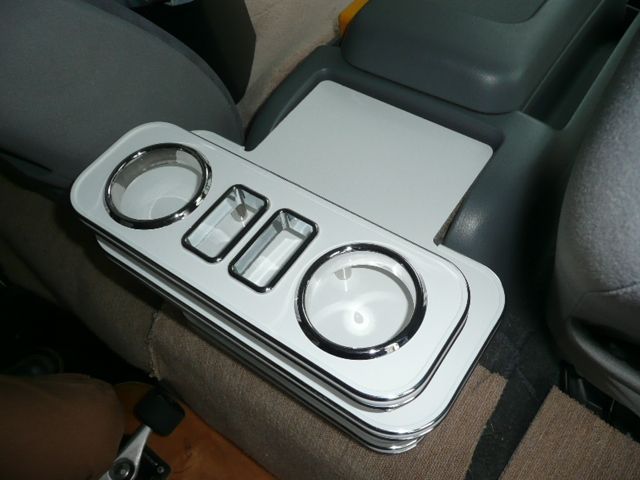 200系ハイエース リアテーブル ホワイト WHxシルバー BRIGHTFACE_UK