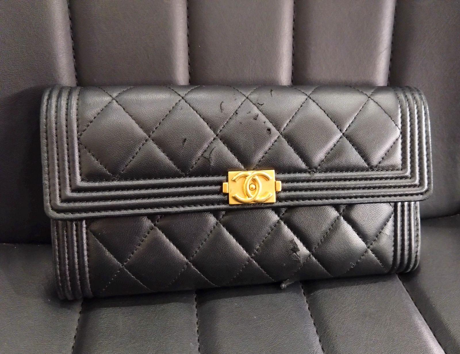 極美品 CHANEL シャネル ボーイシャネル 長財布 ラムスキン レディース 楽天市場】シャネル 長財布 CHANEL ボーイシャネル ラウンド