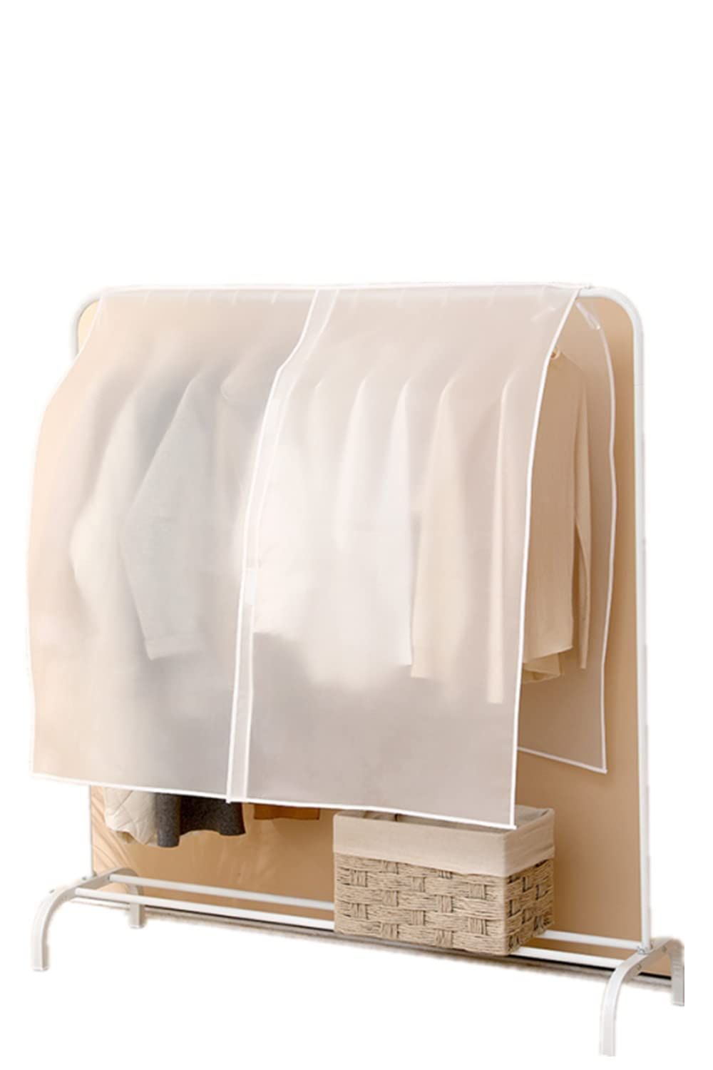 商品 衣類カバー ハンガーラックカバー 通気性 ハンガーラック カバー 防塵 防湿 YINKE 防虫 防カビ 汚れ防止 高耐久 繰り返し使用 120×90cm