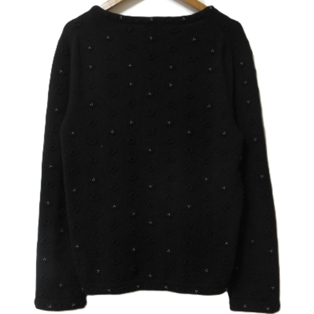 【最終値下げ！】CHANEL カシミヤ　デザイン　ニット　サイズ34（S） 完売品】CHANEL ニット セーター ブラック カシミヤ - メルカリ