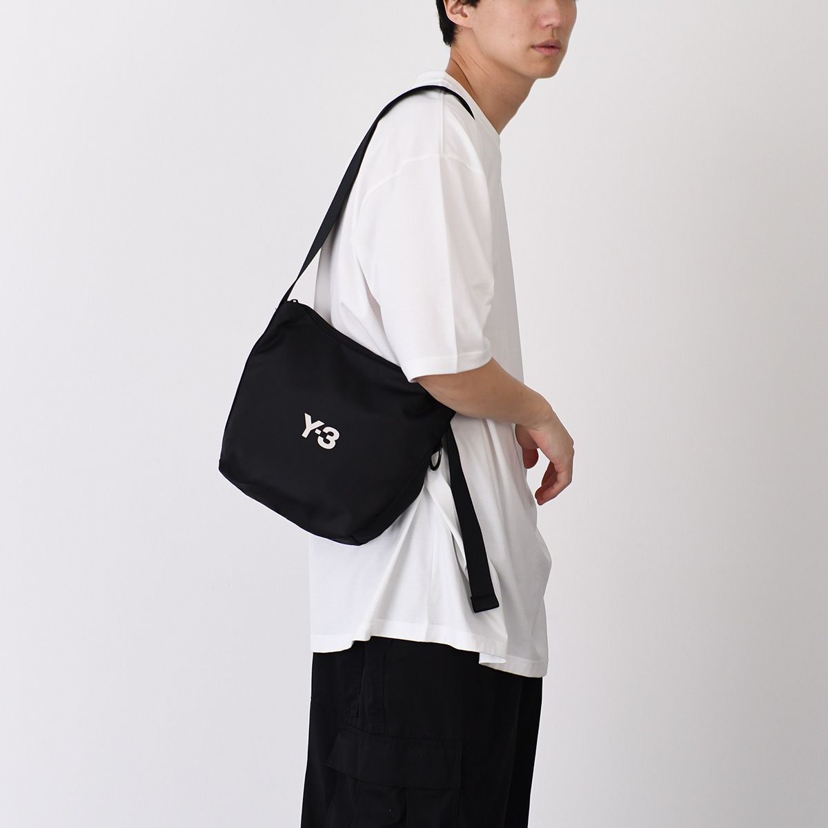 Y-3 ショルダーバッグ ブラック サコッシュ ワイスリー Y-3 - Y-3 SACOCHE / ワイスリー サコッシュ (ブラック