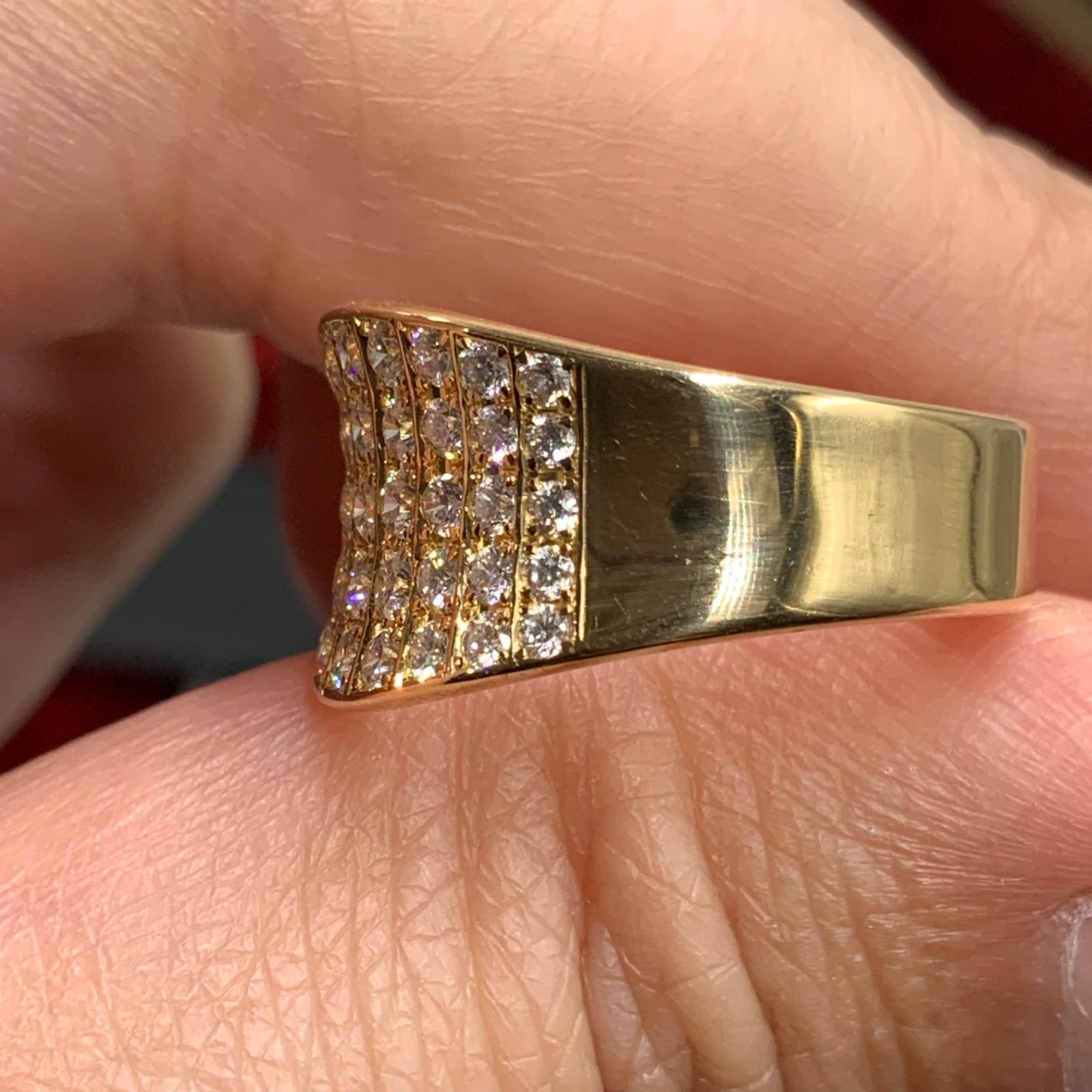 K18 ダイヤモンド リング 7.1g 約11.5号 0.68ct - メルカリ