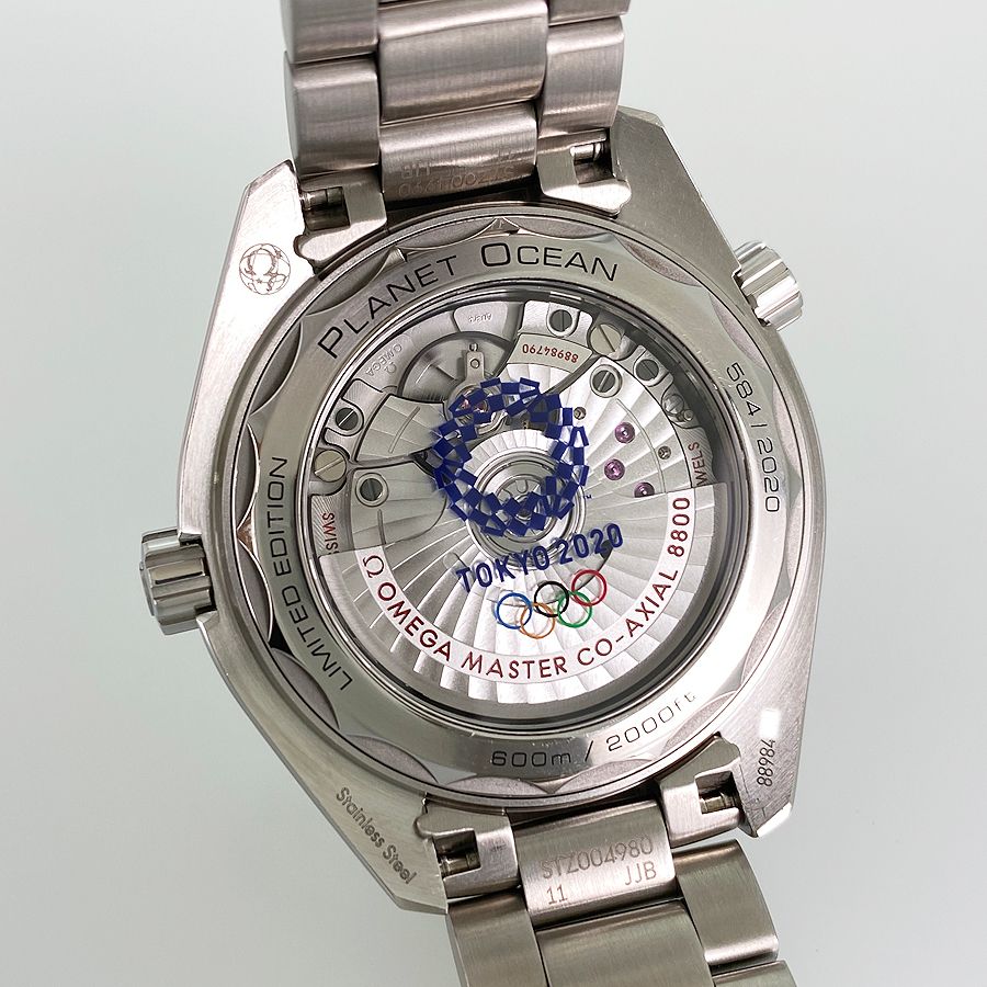 オメガ OMEGA 522.33.40.20.04.001 シーマスター プラネットオーシャン 東京オリンピック2020 自動巻き メンズ 極美品 箱・保証書付_778564 Seamaster Planet Ocean 600M 東京 2020 リミテ\u2060ッド エデ\u2060ィシ\u2060ョン
