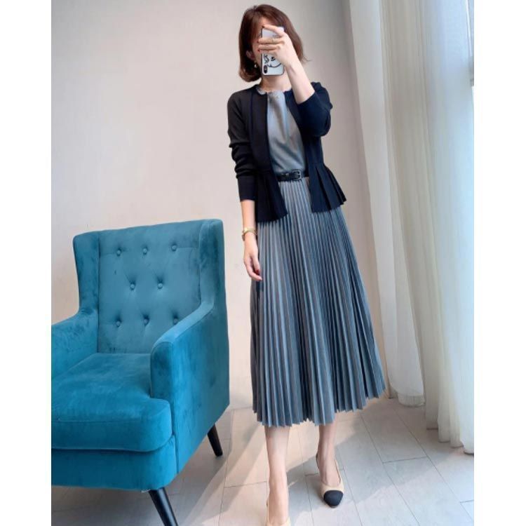 プリーツワンピース スーツ