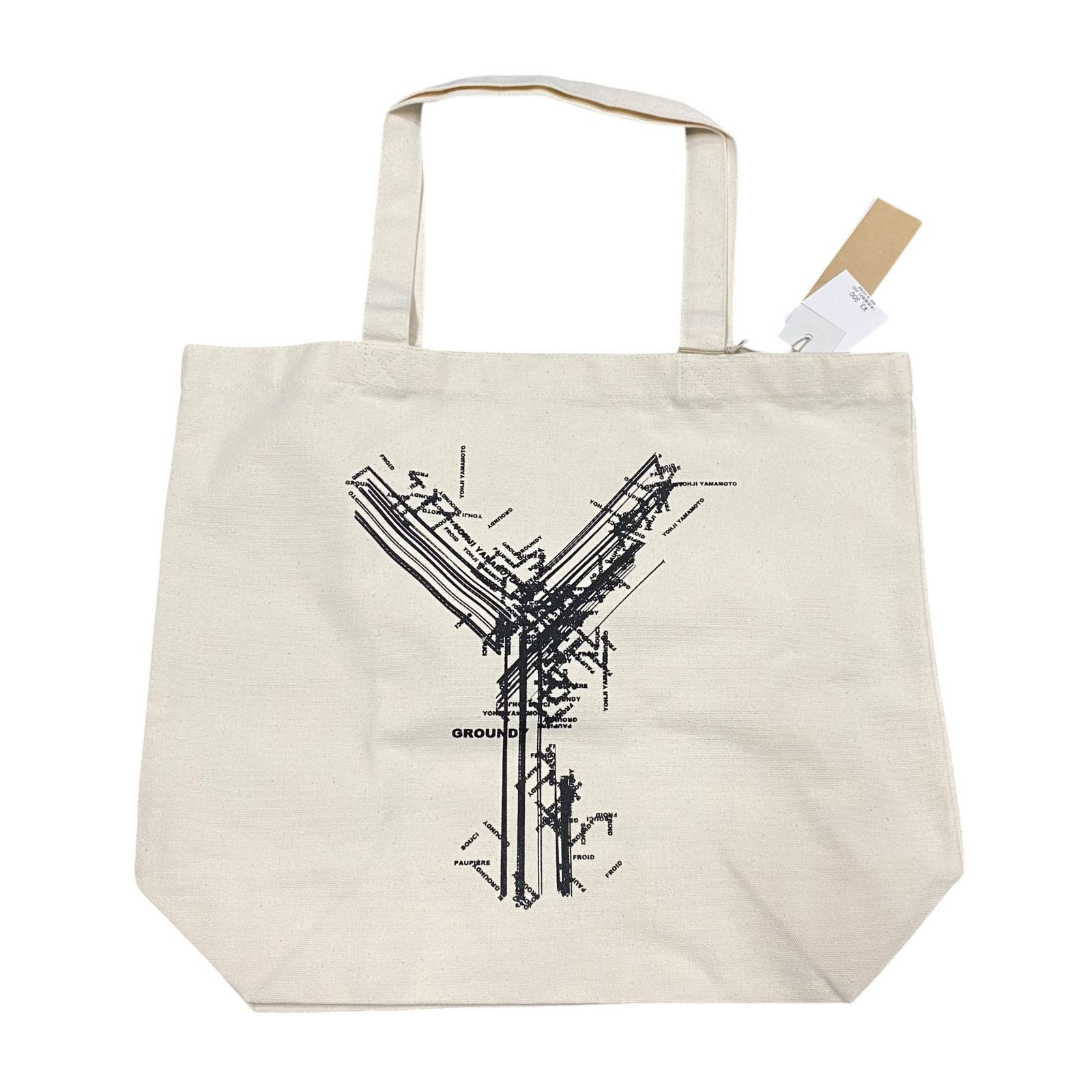 未使用】 yohji yamamoto/ヨウジ ヤマモト トートバッグ キャンバス  