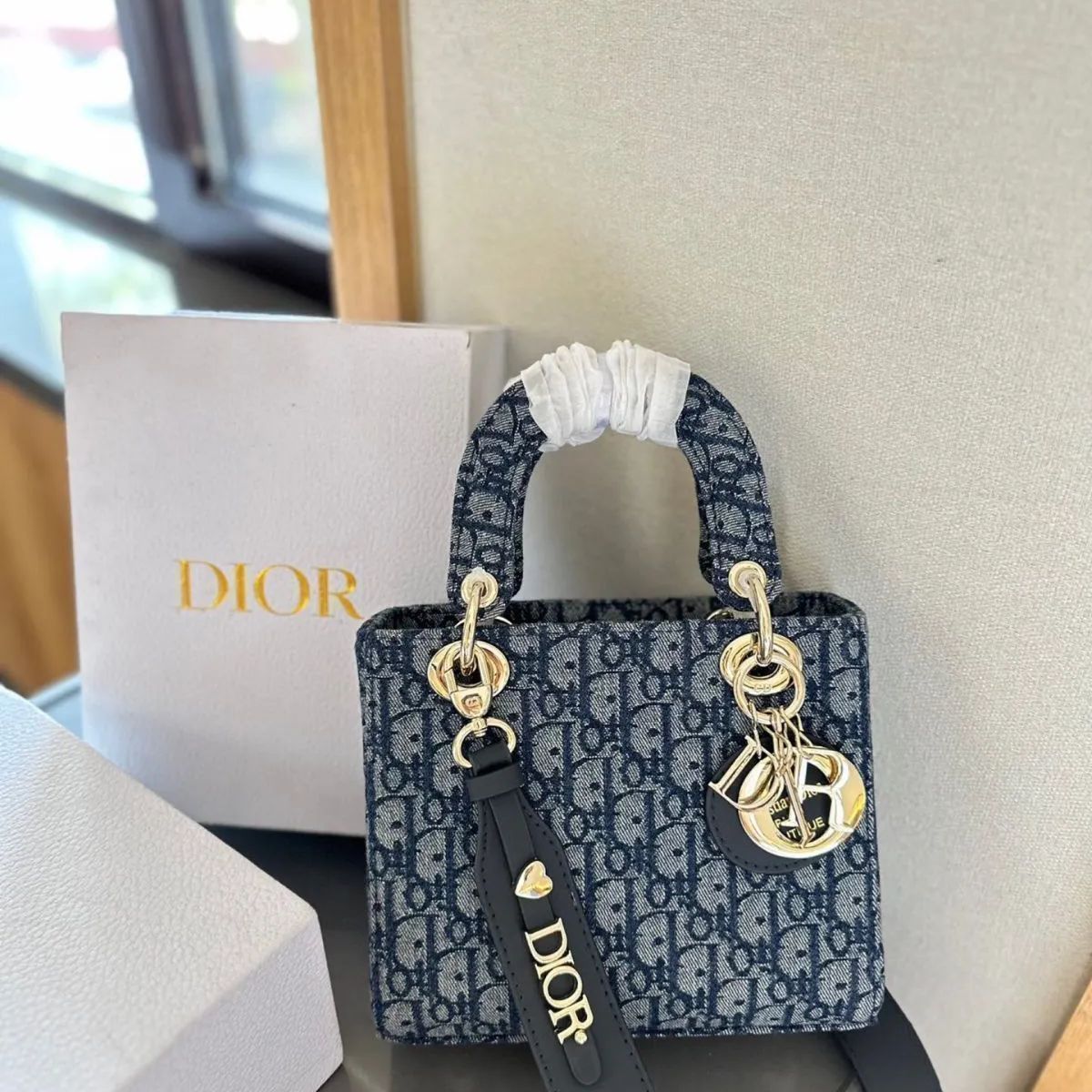 DIOR ダイアナ妃 ハンドバッグ ショルダーバッグ デニムバッグ｜ ｜