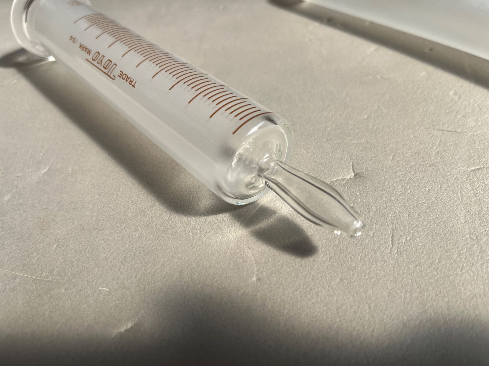 硬質硝子注射筒 ガラス浣腸器 アンティーク雑貨 Toyo 辻製作所