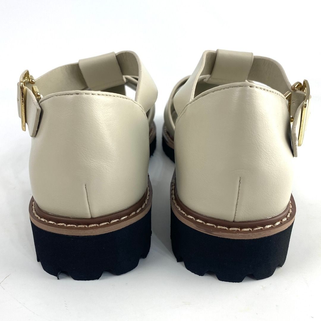 新品 Au BANNISTER グルカサンダル アイボリー 35 36 37 38 39 合成 