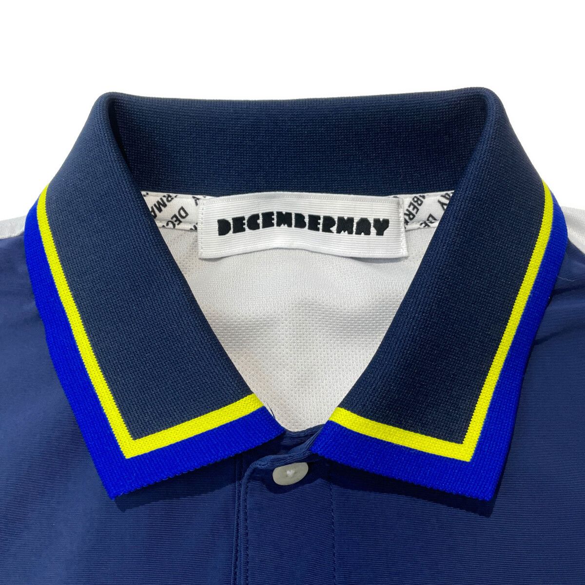 中古 メンズ ディセンバーメイ DECEMBERMAY 半袖ポロシャツ L 紺