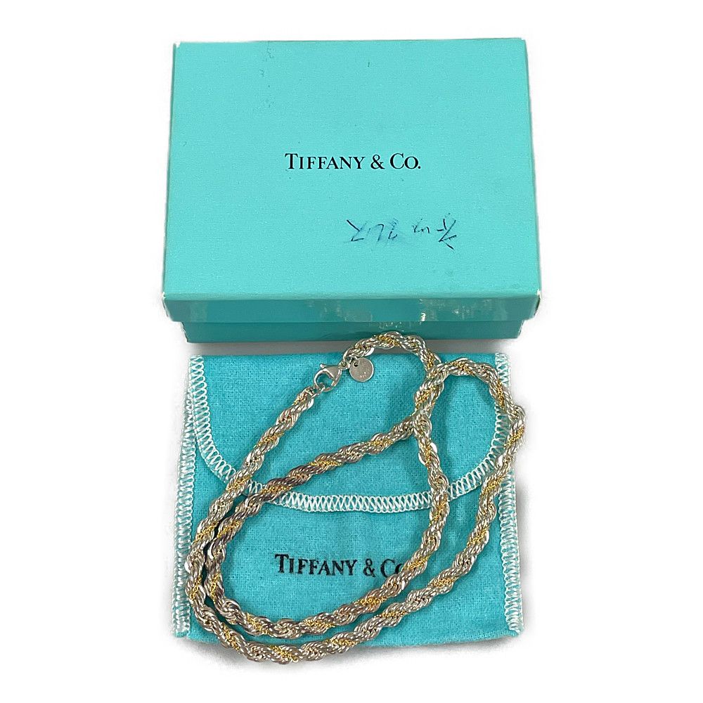 TIFFANY&CO. ティファニー ツイストチェーン コンビ ネックレス