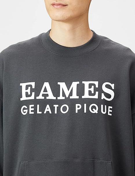 ジェラート ピケ] EAMES【HOMME】 リサイクルコットンロゴ裏毛プル