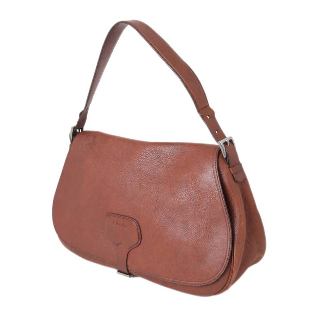 PRADA/プラダ レザー ショルダーバッグ 肩掛け IS Bランク