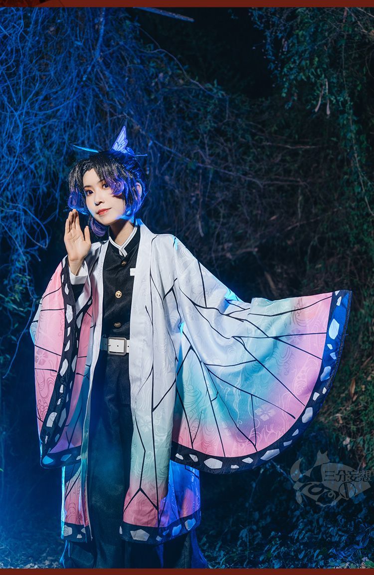 胡蝶 しのぶ】 コスプレ 衣装セット 鬼滅の刃 ハロウィン セット