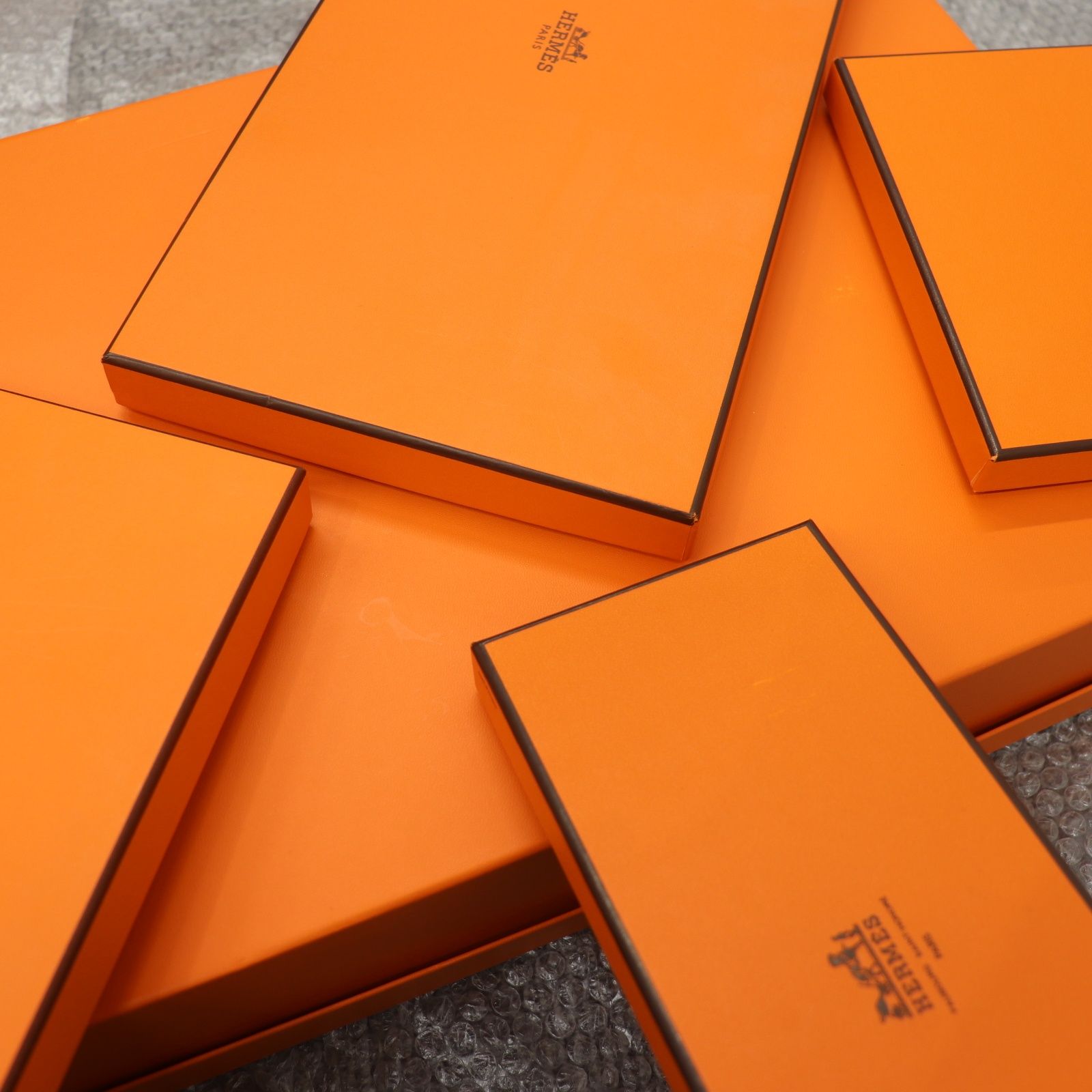 ITPBJGMP08OQ HERMES エルメス BOX ショッパー 純正 紙袋 オレンジ 空き箱 ボックス リボン ショッパー60枚 箱50個 NEXPOTALLINN_EU