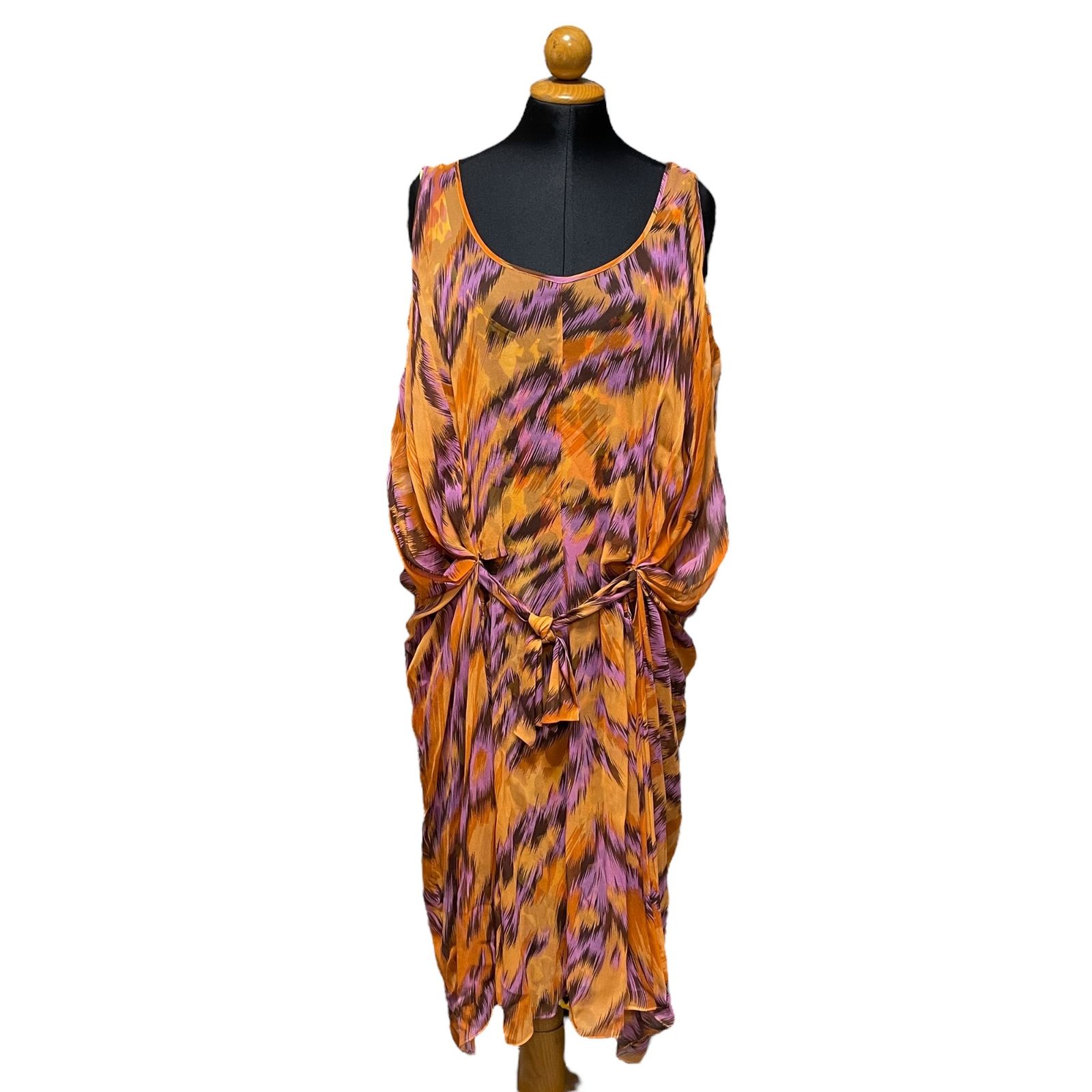 【美品】 DIANE von FURSTENBERG シルク ワンピース ◇中古品◇ ダイアンフォンファステンバーグ DIANE von