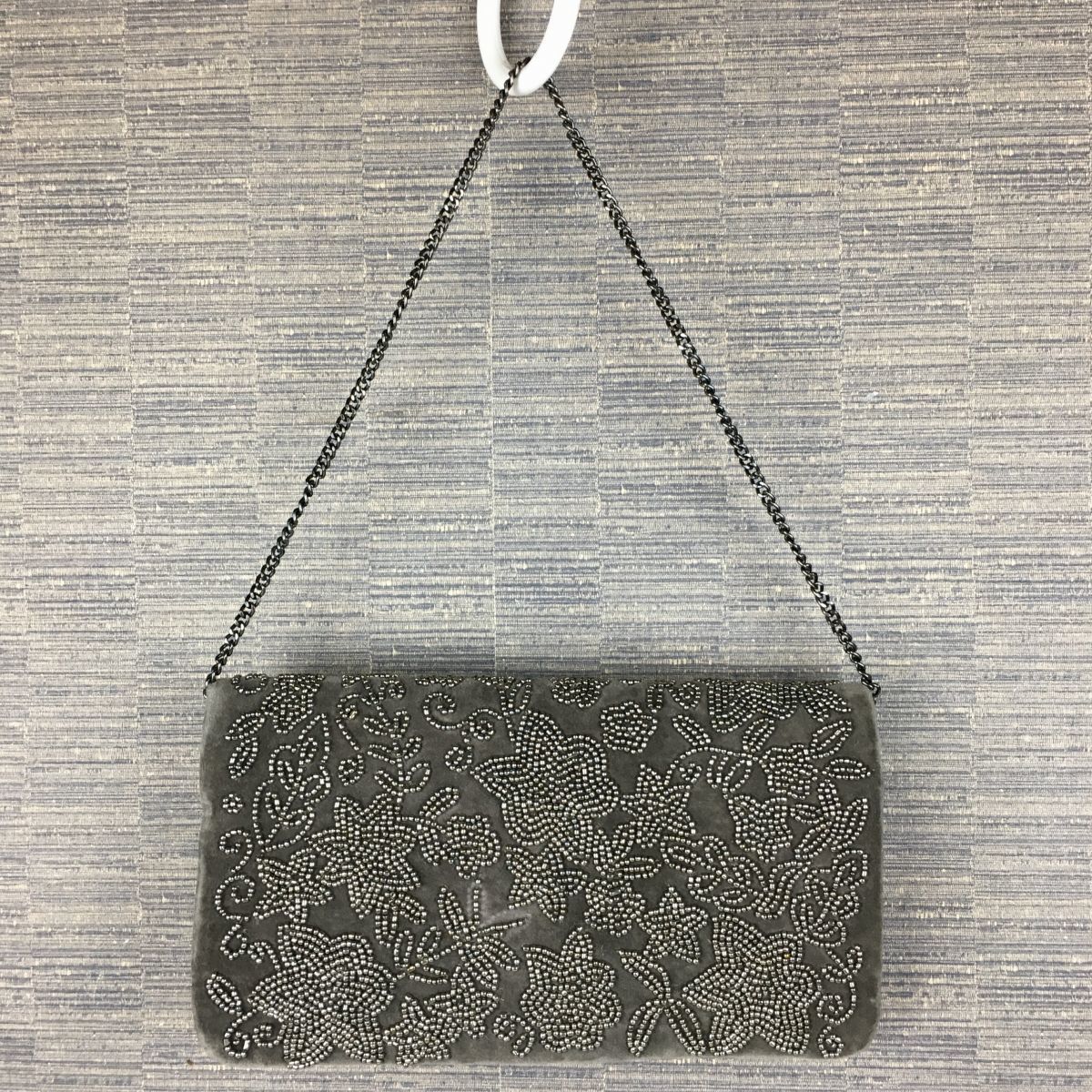 未使用/新古品！nouer/ヌエール ポシェット/ショルダーバッグ グレー 