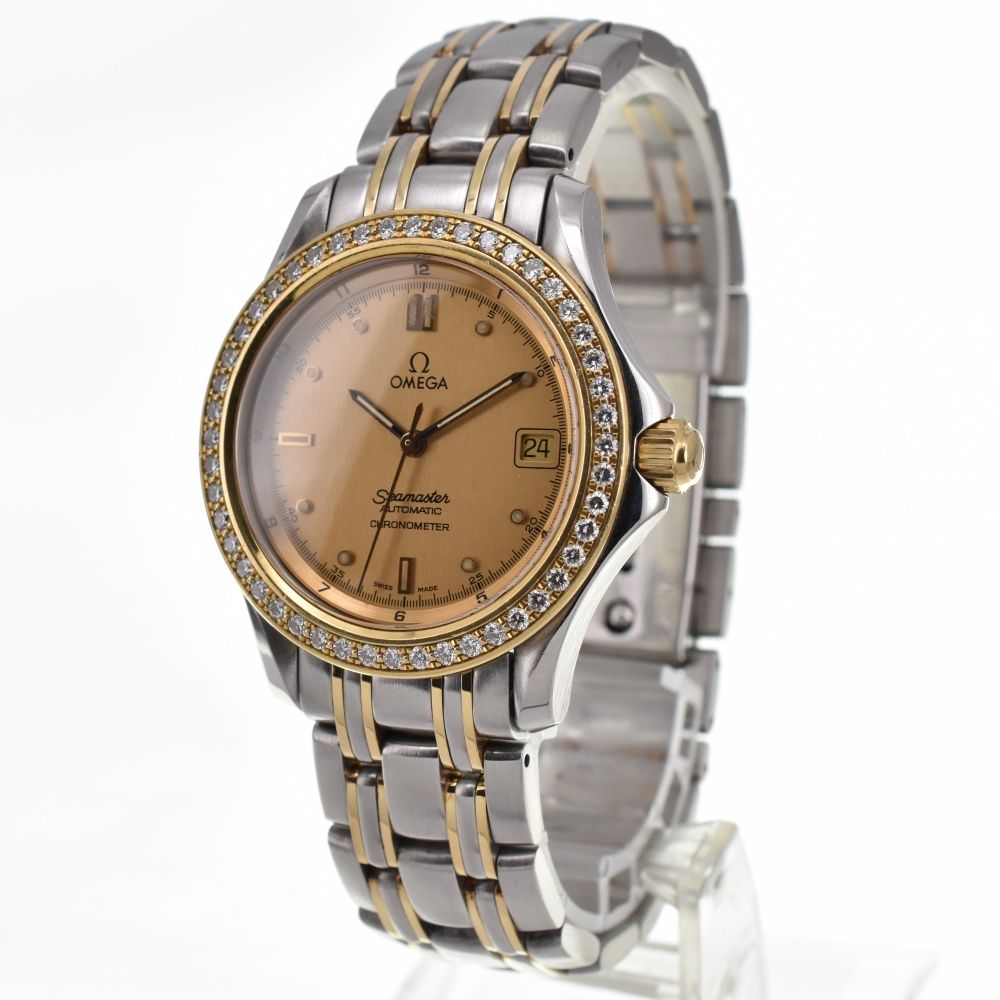 オメガ OMEGA 268.1501 シーマスター 120M SS/K18YG ダイヤ